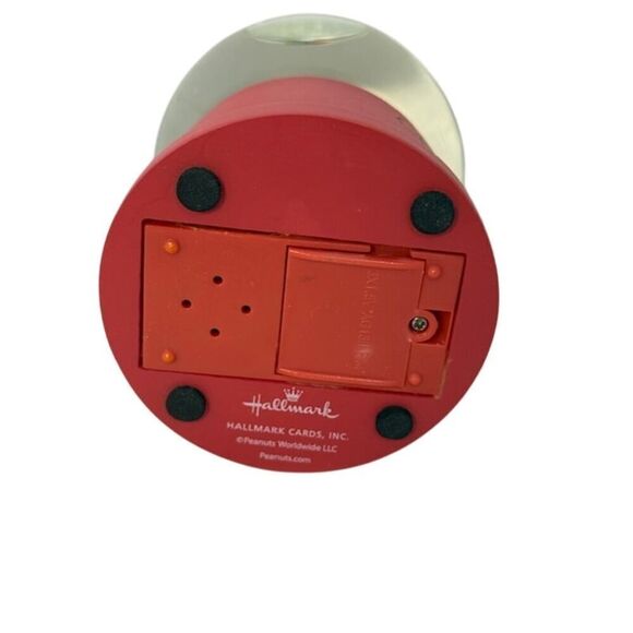 Hallmark Peanuts Gallery Christmas Musical Snow Globe Charlie & Linus - Picture 5 of 6